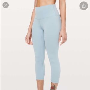 Lululemon align crop 21 light blue
